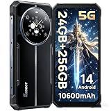FOSSIBOT F109 5G Rugged Phone Unlocked, 24GB+256GB/2TB,10600mAh Battery Waterproof Phones,Android 14 Rugged Cell Phone, 6.745" HD+ 1.32-inch IPS Smartphone,50MP+16MP+5MP Rugged Phone(2026 deep Blue)