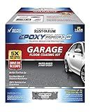Rust-Oleum 327081 EPOXYSHIELD Garage Floor Coating Kit, 1 Car, Gloss Dark Gray