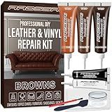 ARCSSAI ARCSSAL Brown Leather Repair Kit for Furniture, Leather Couch Repair Kit for Sofa, Jacket, Car Seats and Purse with Super Easy Instructions, Restores Any Material, Bonded, Pleather, Genuine