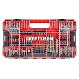 CRAFTSMAN 140 Pc Impact Driver Bit Set, Steel, Black Oxide Coated Impact Drill Bit Set, Precision Machined Tips (CMAF140SET)