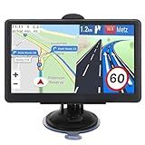 NAVRUF 7 Inch Car GPS Navigator with 2026 USA Maps, Voice Turn-by-Turn Guidance, Lane Assistance, Speed and Red Light Warning for Vehicles,GPS Satellite Navigator with Free Lifetime Map Update,
