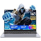 FUNYET Gaming Laptop, 16 inch Laptop Computer 2026 with Windows 11 Pro, 16GB RAM 1TB SSD, Int 13th Gen N150 Processor(up to 3.6GHz), Backlit Keyboard, Bluetooth, Mini HDMI, Office 365, FHD 1080P