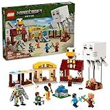 LEGO Minecraft The Ghast Balloon Village Attack- Toy Building Set for Kids, Girls and Boys Ages 10+ - Includes Steve, Natalie, and Dawn Minifigures - Birthday Gift Idea - 21273