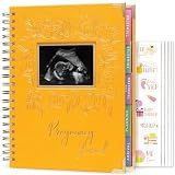 Clever Fox Pregnancy Journal, Expecting First Time Mom Planner Amber Yellow