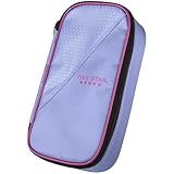 Five Star Pencil Pouch, Pen Case, High-Capacity Zipper Pouch, Storage Organizer for School Supplies Earbuds Chargers Cables Makeup, Lilac/Berry (500211F-ECM)
