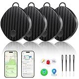 [2026 New] Air Tracker Tags-4 Pack, Bluetooth Air Tracker Compatible with Apple Find My Network (iOS Only), Smart Tag Item Finder for Keys, Wallet, Luggage, Backpack - Fast Location Updates