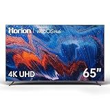 HORION 65 Inch Smart TV, 4K UHD LED TV with WebOS 22, Ultra Slim Television with Mega Contrast, HDR10, Dolby Audio, Streaming Live, Compatible with Miracast and Airplay (P6D Series, 2025)