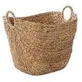 Deco 79 Seagrass Storage Basket, Large Woven Basket, 20" x 18" x 19", Brown