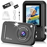Digital Camera for Kids, 48MP FHD 1080P Point and Shoot Digital Cameras with 16X Zoom Anti-Shake, Compact Portable Cameras for Photography, for Boys Girls Teens Beginners-Black