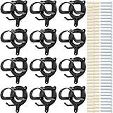 Swess 12 Counts Horse Bridle Rack, Bridle Bracket Bridle Hooks with Tubes and Screw, Horse Tack Storage Halter Hanger Metal Bridle Holder for Tack Room,Horse Blanket Rack,Bridle Holder Wall Mount