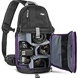 Altura Photo Camera Sling Bag - Backpack for Canon, Nikon, Sony & GoPro DSLR & Mirrorless Cameras - Crossbody Backpacks for Photographers