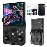 2025 New R36MAX Retro Handheld Game Console, 4.0 Inch IPS Screen Retro Gaming Console, 18000+ Classic Games, Linux System, 4000mAh Battery Portable Pocket Mini Arcade, Built-in 64G, Black