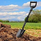 Shovel, Garden Shovels for Digging, 31” Small Spade with D-Handle Portable,Suitable for Car Snow Removal Trenching Kids Sand Beach Shovel Camping Gardening