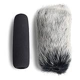 YOUSHARES VideoMic Deadcat Windscreen and Foam Cover - Outdoor/Indoor Mic Wind Cover for Rode VideoMic, NTG2, NTG1 and WSVM Microphone (2 Pack)