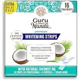 GuruNanda Teeth Whitening Strips - 4X Whiter Teeth, 16-Day Whitening Kit