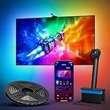 Ailofy Smart LED Backlight with Camera for 55-70 inch Screens, 12.48ft LED Strip Lights Sync to Screen & Music, Color Changing Lights Compatible with Alexa & Google Assistant, App Control