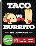 Taco vs Burrito - The Wildly Popular Surprisingly Strategic Card Game Created by a 7 Year Old - 5 Ways to Play - a Family-Friendly Party Game for Kids, Teens & Adults