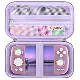 Supmay Carrying Case Compatible with New Nintendo 2DS XL/ New Nintendo 2DS LL, New 2DS XL Travel Bag with Mesh Pocket for 2DS Stylus, Memory card, Manual, Purple