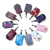 Kaxich Foldable Reusable Grocery Shopping Tote Bags, 6 Pack Eco-friendly Travel Recycle Shopping Bags Folding to fits in Pocket, Waterproof and Machine Washable