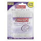 The Doctor's BrushPicks, Interdental Brushes & Dental Picks, Gently Remove Food Debris from Braces & Dental Work, 275 Count