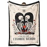 Juratar Gifts for Him Her, Anniversary Halloween Blanket for Women Men, Birthday Gifts for Boyfriend Girlfriend, I Love You Gift, Engagement, Wedding Gift for Wife, Husband, Couple, 60"X50"