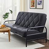 Jamdok 6" Full Size Pillow Top Futon Mattress Replacement(Frame Not Included), Gel Memory Foam, Removable Cover(71X52X6)