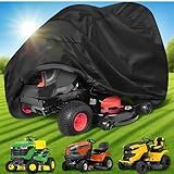 Eventronic Riding Lawn Mower Cover, 54" Lawnmower Covers For Outdoor, 420D Polyester Oxford Lawn Mower Cover Waterproof Heavy Duty, Riding Lawn Tractor Cover