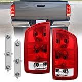 Nilight Taillight Assembly Compatible with 2002 2003 2004 2005 2006 Dodge Ram 1500 2003 2004 2005 2006 Dodge Ram 2500 3500 Rear Lamp Replacement OE Style Driver Side and Passenger Side