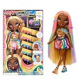 Rainbow High Hair Chalk & Style Meline – Rainbow & Gold 11” Doll. Washable Rainbow Hair Chalk, Color, Style, Play, Rinse & Repeat. Kids Gift 4-12+