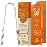 MasterMedi Tongue Scraper with Case Easy to Use Tongue Scraper for Adults, Tongue Cleaner for Oral Care & Hygiene (Single Pack (with Travel Case))