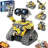 Sillbird Robot Building Kit with Remote Control STEM Gifts for Boys Age 8-13, Technic Coding Robotic Toys for Kids Birthday, Buildable 5in1 Models with 488 Pieces