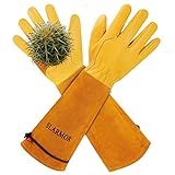 SLARMOR Gardening Gloves for Women Men, Long Thorn Proof Rose Pruning Glove