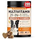 29 in 1 Dog Vitamins and Supplements 200 Ct Advanced Dog Multivitamin Chews