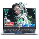 MALLRACE Gaming Laptop,15.6 inch Laptop with AMD Ryzen 7 Processor (Up to 4.3GHz,8C/16T),16GB DDR4 RAM 512GB SSD, AMD Radeon Graphics,WiFi 6, Webcam,2026 Windows 11 Laptop Computer for Video Editing