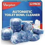 Vacplus Toilet Bowl Cleaner Tablet, Commercial Bathroom Cleaners, 12 Pack