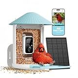NETVUE by Birdfy Smart Bird Feeder with 2K HD AI Camera Solar Powered, Wireless Wildbird Watching, Live Stream&Color Night Vision, Auto-Capture & Notify, Free Cloud Storage(AI by Subscription)