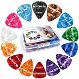 ROTOPATA 60 Pack Guitar Picks Variety Pack with Organizer Box