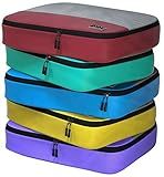 Large Packing Cubes for Travel - 5pc Packing Cubes for Suitcases - Lightweight Luggage Organizer Bags