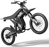 Riding'times Upgraded GT73 Electric Dirt Bike for Adults Teens, 2400W Ebike Up to 37 MPH & 85 Mile, 36.4AH Dual Battery, 25 Inch Motorcycle Tires, Dual Hydraulic Brakes & Full Suspension