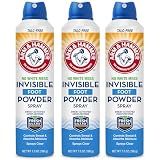 Arm & Hammer Invisible Foot Powder Spray, Odor & Sweat Control, 7oz, 3 Pack