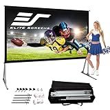 Elite Screens 120-INCH Projector Screen|Outdoor Indoor Movie Screens|16:9 Freestanding Portable Foldable ProjectionStand|Home Theater, OMS120H2