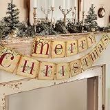 Christmas Decorations - Vintage Merry Christmas Banner for Home Decor