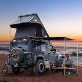 Adventurer Pro Rooftop Tent Hard Shell, 2-3 Person Aluminum Roof Top Tent