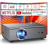 4K Projector with Netflix-Licensed&Dolby Audio, AI Auto Focus&6D Keystone Kogata Smart Projector with Built in Apps Outdoor Movie Proyector with WiFi 6 Bluetooth for Home Theater UPGRADE