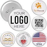 Custom Pins 10-200 PCS, Custom Button Pin for Backpack, Personalized Metal Badge with Logo/Photo/Art Work, Customized Photo Button Hat Lapel Pin for Birthday, Promotion, Party, Conference (Design-9)