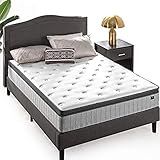 ZINUS 12 Inch Comfort Support Cooling Gel Hybrid Mattress, Full, Euro Top Innerspring Mattress, Motion Isolating Pocket Springs, Mattress in A Box