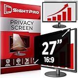 SightPro 27 Inch 16:9 Computer Privacy Screen Filter for Monitor - Privacy Shield and Anti-Glare Protector