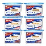 Vacplus Moisture Absorbers 6 Pack, 10.5 Oz Portable Humidity Absorber Boxes for Your Bathroom, Closet & Car, Dehumidifier with Fragrance Free, Navy Blue