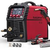 ARCCAPTAIN 250A MIG Welder, 110V 220V Gas MIG/Gasless MIG/Stick/Lift TIG/Spool Gun/Spot 6 in 1 Welding Machine Aluminum Welding Machine Professional Welder Machine with Large LED Display