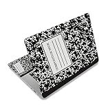 Laptop Skin Sticker Decal,12" 13" 13.3" 14" 15" 15.4" 15.6 inch Laptop Vinyl Skin Sticker Cover Art Protector Notebook PC (2 Wrist Pad Skins Included), Decorative Waterproof, Black Composition Book